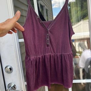 Soft and sexy xl tank. American Eagle, cranberry